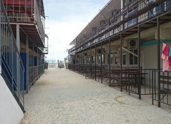 Эллинги на берегу моря в Крыму Прибрежное